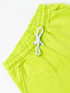 BERNA Pantalone tuta in cotone con polsino sul fondo 251071 Lime (2)