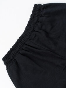 BERNA Pantalone tuta in cotone con polsino sul fondo 251071 Nero (1)
