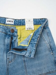 BERNA Pantalone work a gamba morbida 251019 Blue Denim (1)