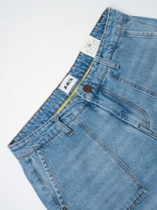 BERNA Pantalone work a gamba morbida 251019 Blue Denim (2)