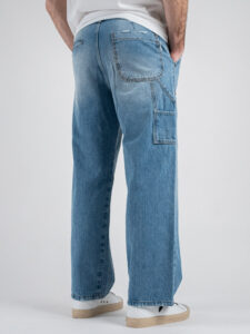 BERNA Pantalone work a gamba morbida 251019 Blue Denim (6)