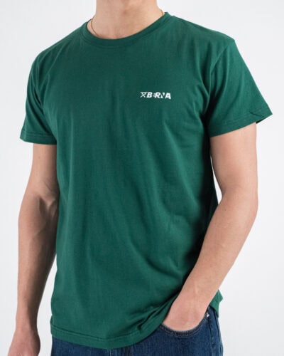 BERNA T shirt in cotone con logo sul cuore 251072 Evergreen 3 Nuovi Arrivi