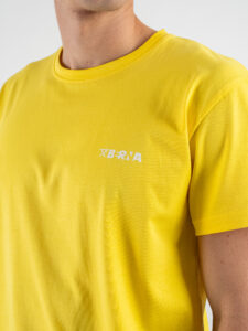 BERNA T-shirt in cotone con logo sul cuore 251072 Giallo (1)