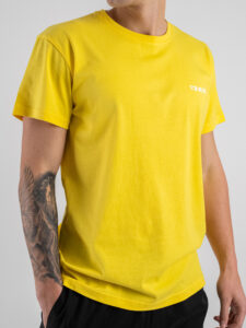 BERNA T-shirt in cotone con logo sul cuore 251072 Giallo (3)