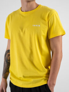 BERNA T-shirt in cotone con logo sul cuore 251072 Giallo (4)