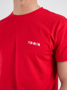 BERNA T-shirt in cotone con logo sul cuore 251072 Rosso (4)