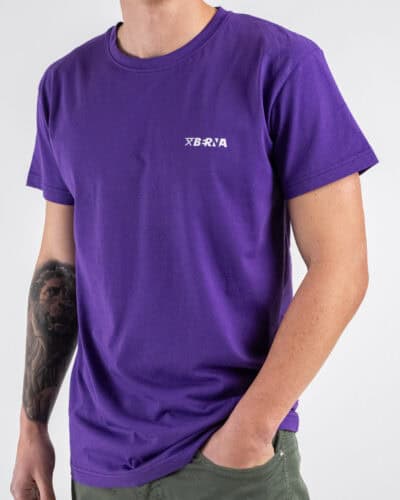 BERNA T shirt in cotone con logo sul cuore 251072 Viola 3 Nuovi Arrivi