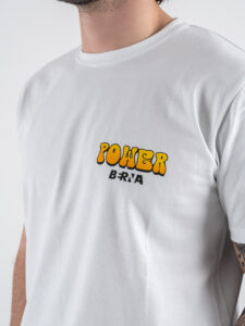 BERNA T-shirt in cotone con stampa FLOWER POWER 251356 Bianco (6)