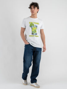 BERNA T-shirt in cotone con stampa GIN TONIC 251296 Bianco (1)