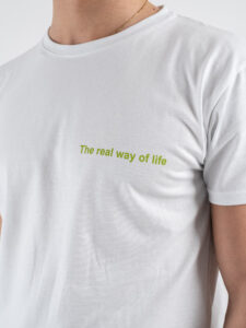 BERNA T-shirt in cotone con stampa GIN TONIC THE REAL WAY 251351 Bianco (1)
