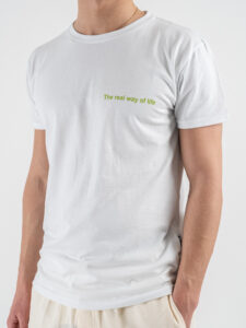 BERNA T-shirt in cotone con stampa GIN TONIC THE REAL WAY 251351 Bianco (5)