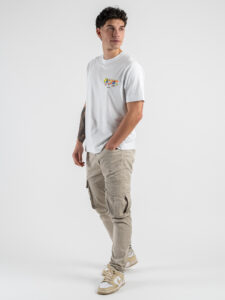 BERNA T-shirt in cotone con stampa MAYA 251323 Bianco (3)