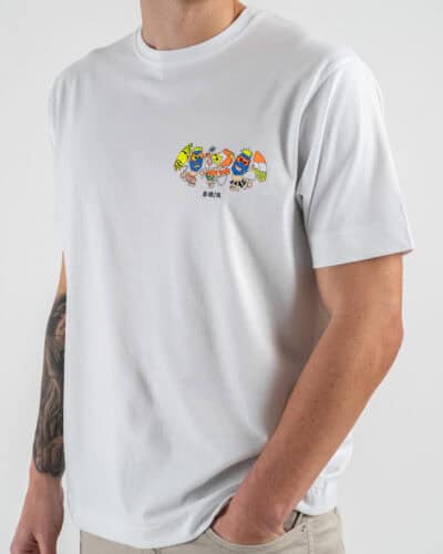 BERNA T shirt in cotone con stampa MAYA 251323 Bianco 4 Nuovi Arrivi
