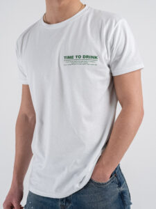 BERNA T-shirt in cotone con stampa MOJITO 251081 Bianco (2)