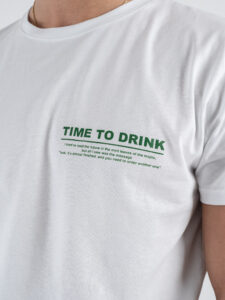 BERNA T-shirt in cotone con stampa MOJITO 251081 Bianco (3)