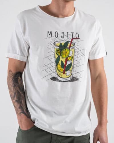 BERNA T shirt in cotone con stampa MOJITO 251292 Panna 3 Nuovi Arrivi
