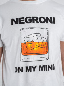 BERNA T-shirt in cotone con stampa NEGRONI 251291 Bianco (1)