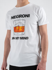 BERNA T-shirt in cotone con stampa NEGRONI 251291 Bianco (2)