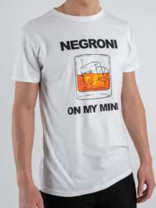 BERNA T-shirt in cotone con stampa NEGRONI 251291 Bianco (4)