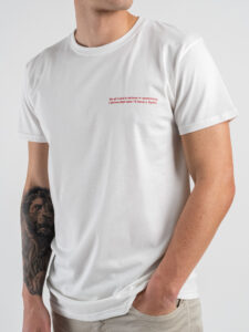 BERNA T-shirt in cotone con stampa SPRITZ 251290 Bianco (3)