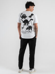 BERNA T-shirt in cotone con stampa fronteretro 251077 Bianco 2 (2)