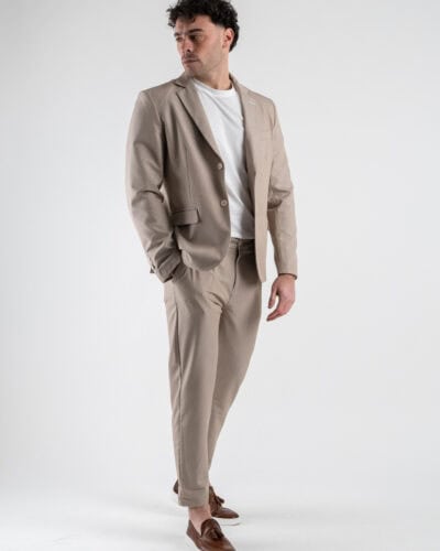 BL.11 Giacca da abito monopetto in poliviscosa BL2506264 Khaki 2 Nuovi Arrivi