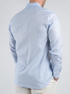 BL11 Camicia cotone con colletto microlavorata 42340312 Azzurro (1)