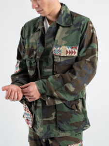 BL11 Giacca camicia camouflage con toppe 47BL (4)