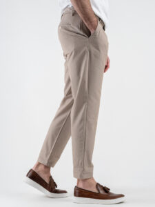 BL11 Pantalone chinos da abito con bottone e coulisse in vita BL2508264 Khaki (4)