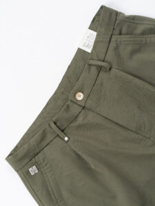 BL11 Pantalone chinos da abito con bottone e coulisse in vita BL250857 Militare (7)