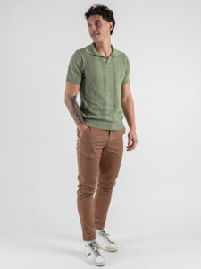 BL11 Pantalone chinos slim leggero TROPEA Deserto