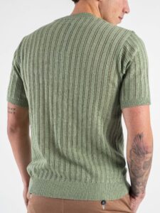 BL11 T-shirt in maglia traforata 03LD Navy (1)