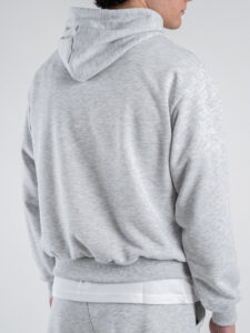 Completo tuta over leggero con felpa cappuccio boxy fit + pantalone baggy AD2122 Grigio Nike (1)