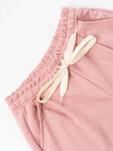 Completo tuta over leggero con felpa cappuccio boxy fit + pantalone baggy AD2122 Rosa (2)