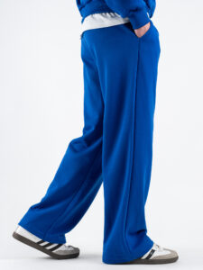 Completo tuta over leggero con felpa cappuccio boxy fit + pantalone baggy AD2122 Royal (2)