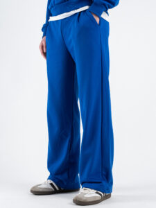 Completo tuta over leggero con felpa cappuccio boxy fit + pantalone baggy AD2122 Royal (9)