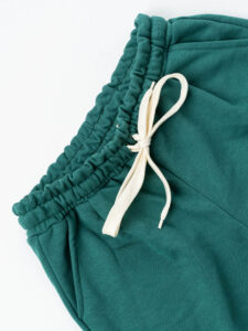 Completo tuta over leggero con felpa cappuccio boxy fit + pantalone baggy AD2122 Verde (2)