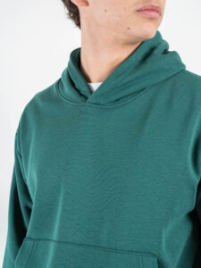 Completo tuta over leggero con felpa cappuccio boxy fit + pantalone baggy AD2122 Verde (4)