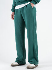 Completo tuta over leggero con felpa cappuccio boxy fit + pantalone baggy AD2122 Verde (6)