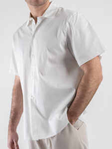 DISCLAIMER Camicia mezza manica son scritte posteriori 25EDS54845 Bianco (1)