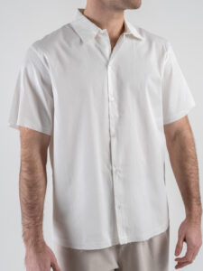 DISCLAIMER Camicia mezza manica son scritte posteriori 25EDS54845 Bianco (4)