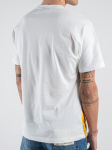 DISCLAIMER T-shirt con stampa scritta graffiti 25EDS55000 Bianca (1)