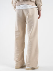 ESTASI Completo tuta over leggero con felpa cappuccio boxy fit + pantalone baggy AD2122 Avorio (5)