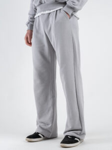 ESTASI Completo tuta over leggero con felpa cappuccio boxy fit + pantalone baggy AD2122 Ferro (7)