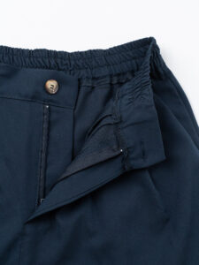 ESTASI Pantalone leggero gamba larga con elastico in vita YAMAL Blu (3)