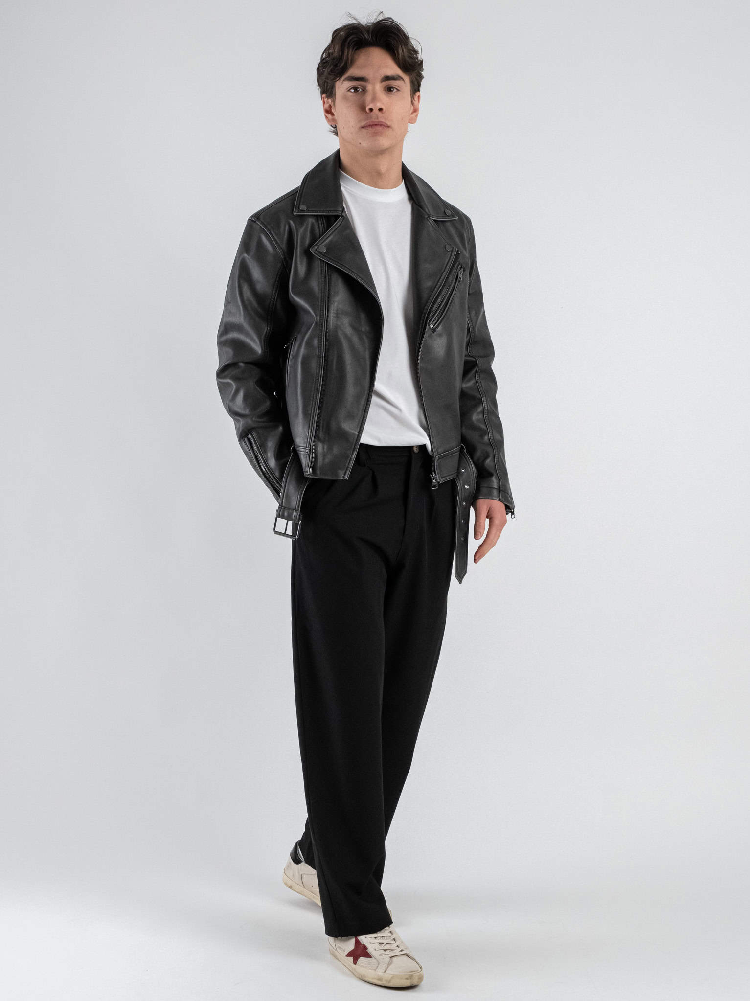 ESTASI Pantalone leggero gamba larga con elastico in vita YAMAL Nero 2 Home