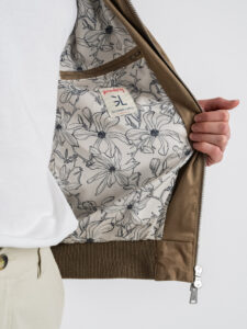 GIANNI LUPO Bomber in ecocamoscio con polsini e collo in maglia GL9730L Cammello (5)