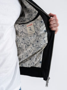 GIANNI LUPO Bomber in ecocamoscio con polsini e collo in maglia GL9730L Nero (5)