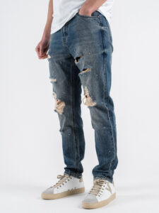 GIANNI LUPO Jeans carrot con schizzi e rotture GRANT GL6347FQ (5)