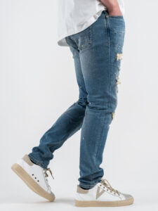 GIANNI LUPO Jeans con schizzi e patch colorate BRUCE GL188F (3)